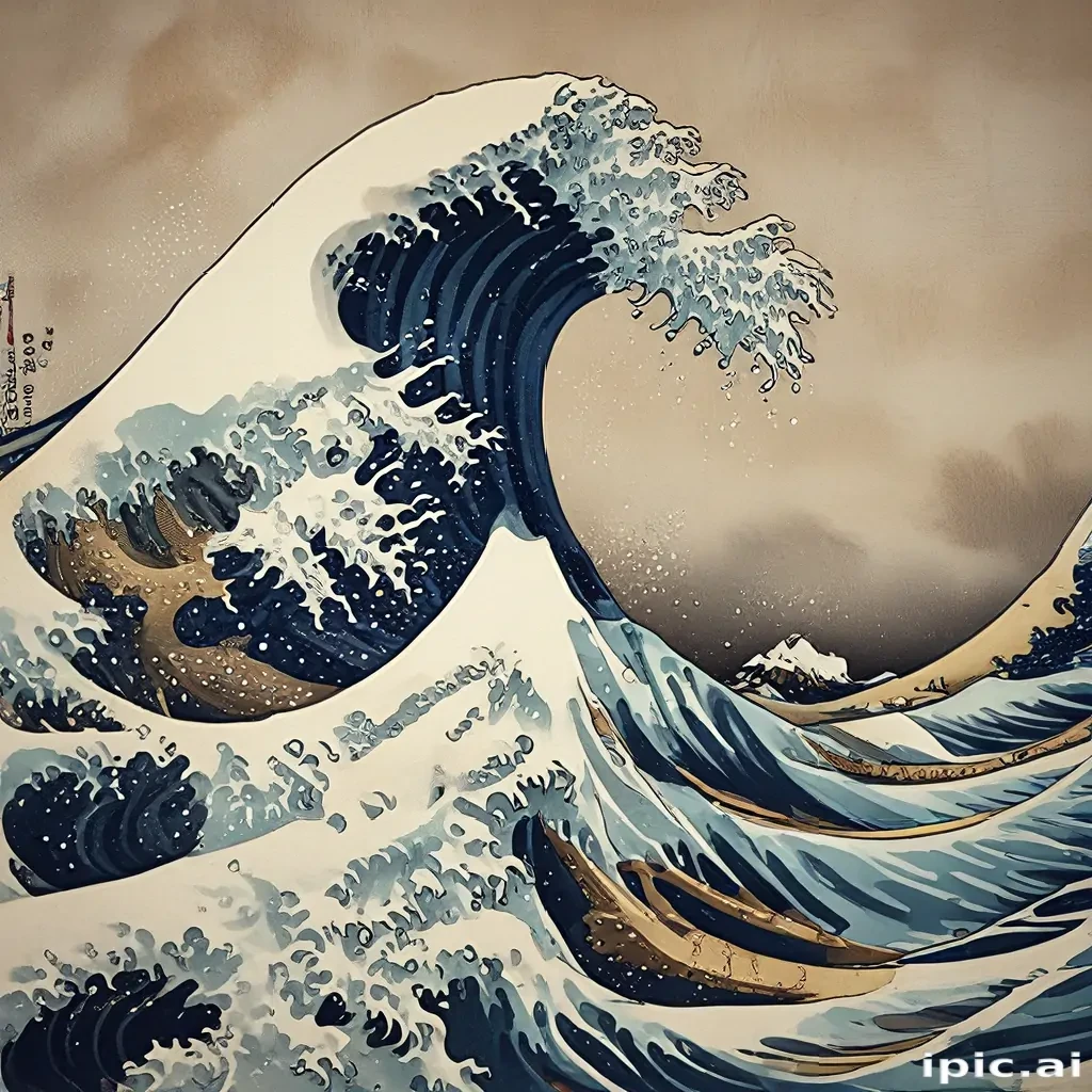 great wave wallpaper