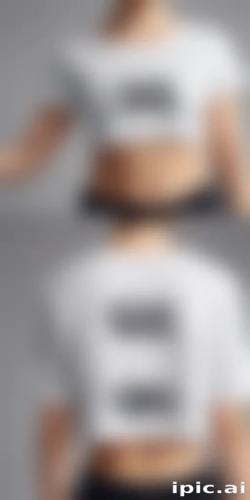 crop top shirt mockup