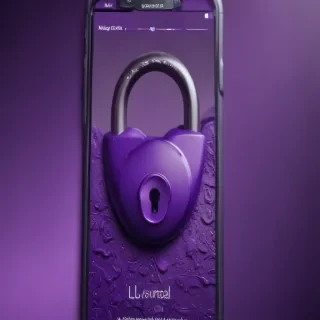 purple lock screen