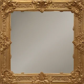 gold border transparent