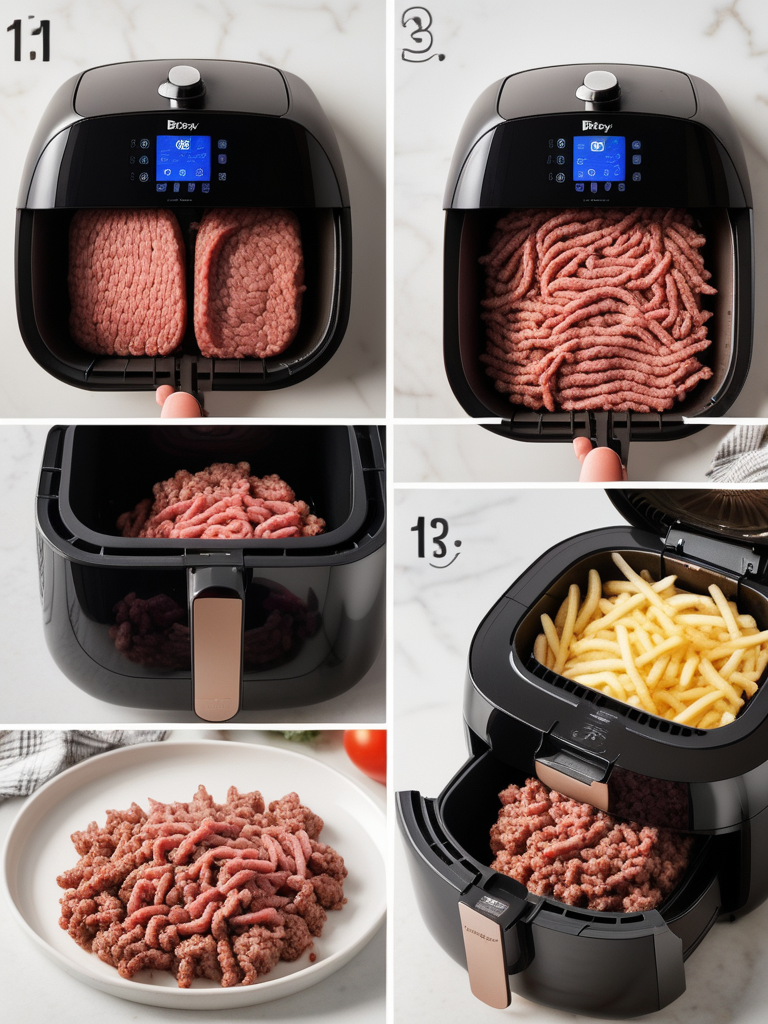cooking ground beef in air fryer