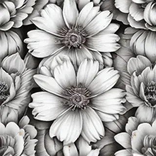 pencil drawings of flowers