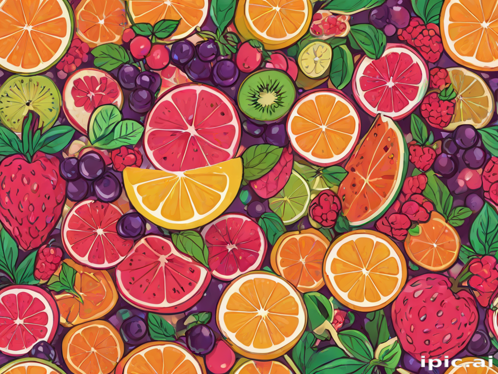 aesthetic fruit background