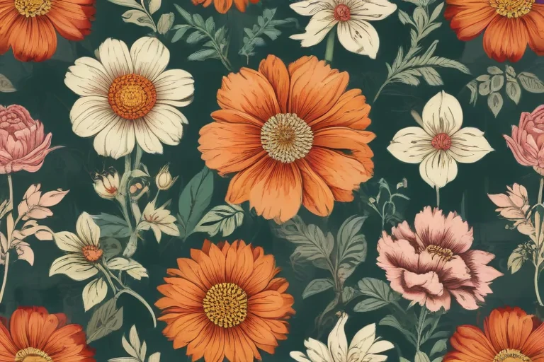 vintage flower illustration