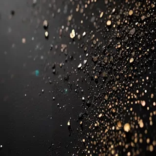 glitter on black background
