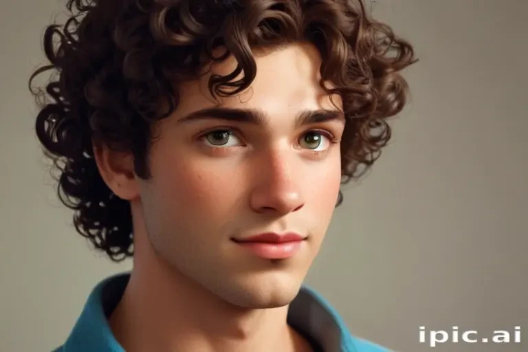 popular male cartoon characters with curly hair