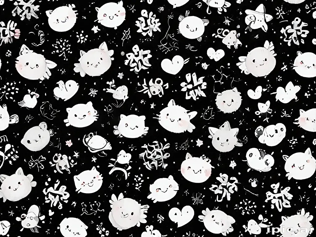 cute backgrounds black