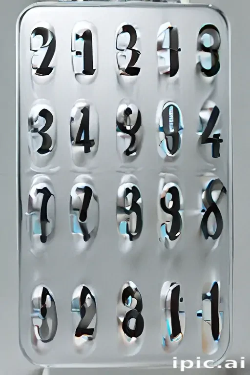transparent numbers