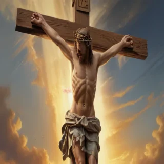picture of jesus on cross