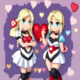 pixel hearts png