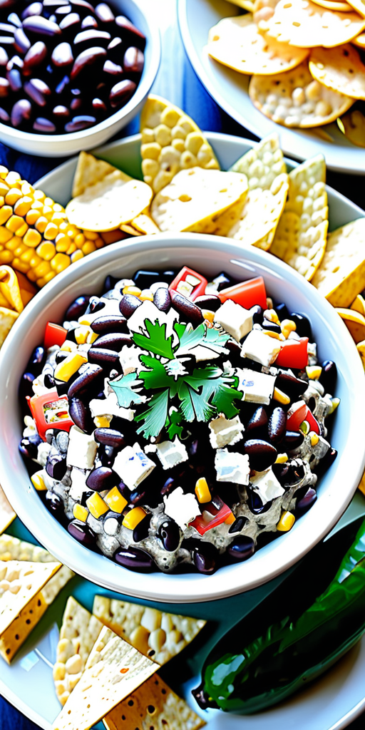 feta corn black bean dip