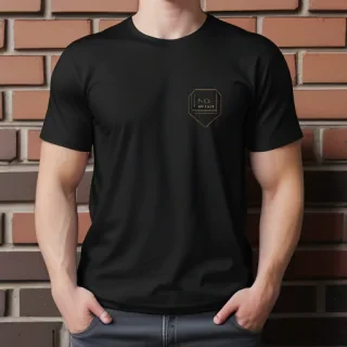 mockup tshirt black