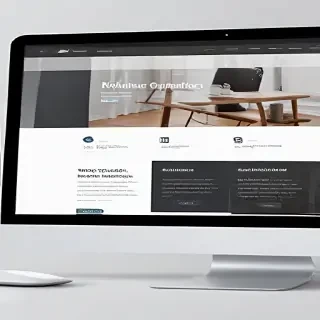 computer website mockup