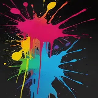 paint splatter transparent