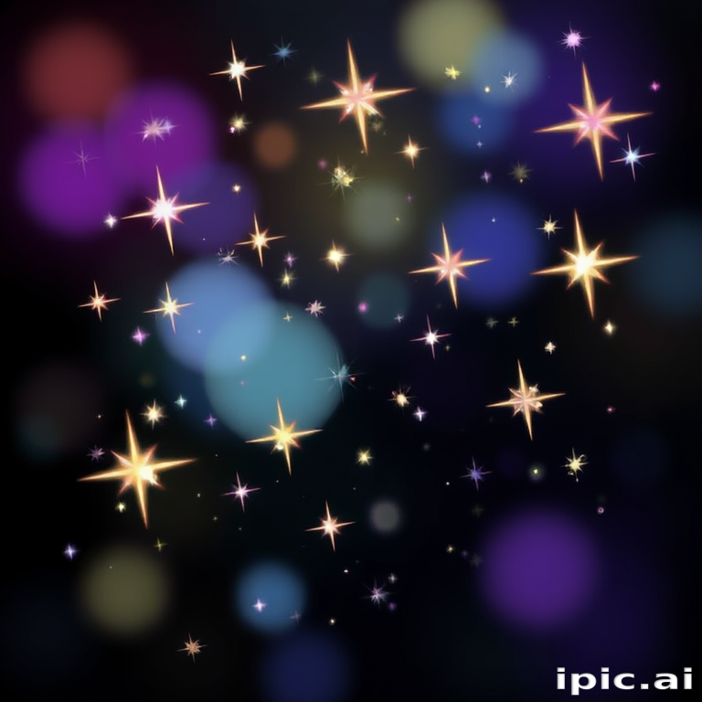 sparkling stars png