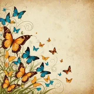 background with butterflies