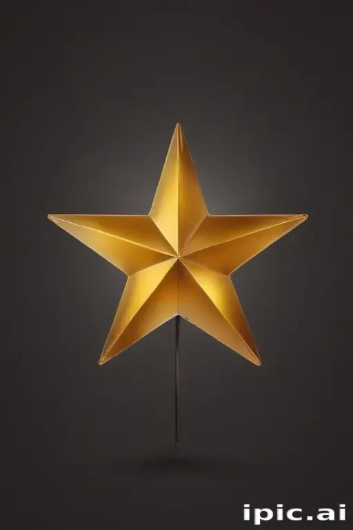 transparent gold star