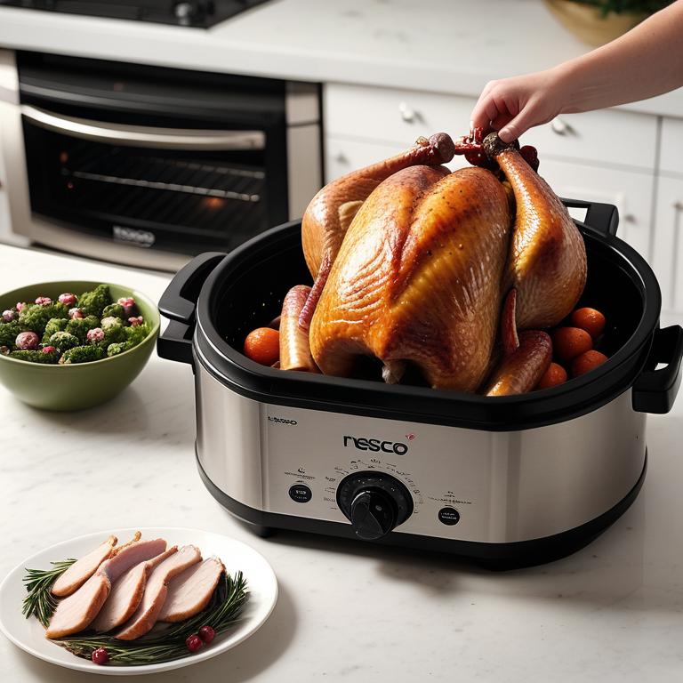 roasting a turkey in a nesco roaster