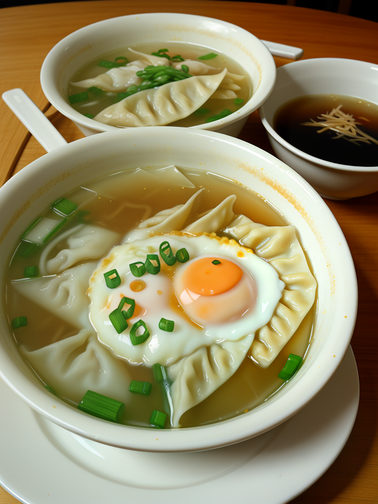 wonton and egg drop soup