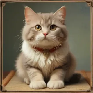 vintage cat illustration