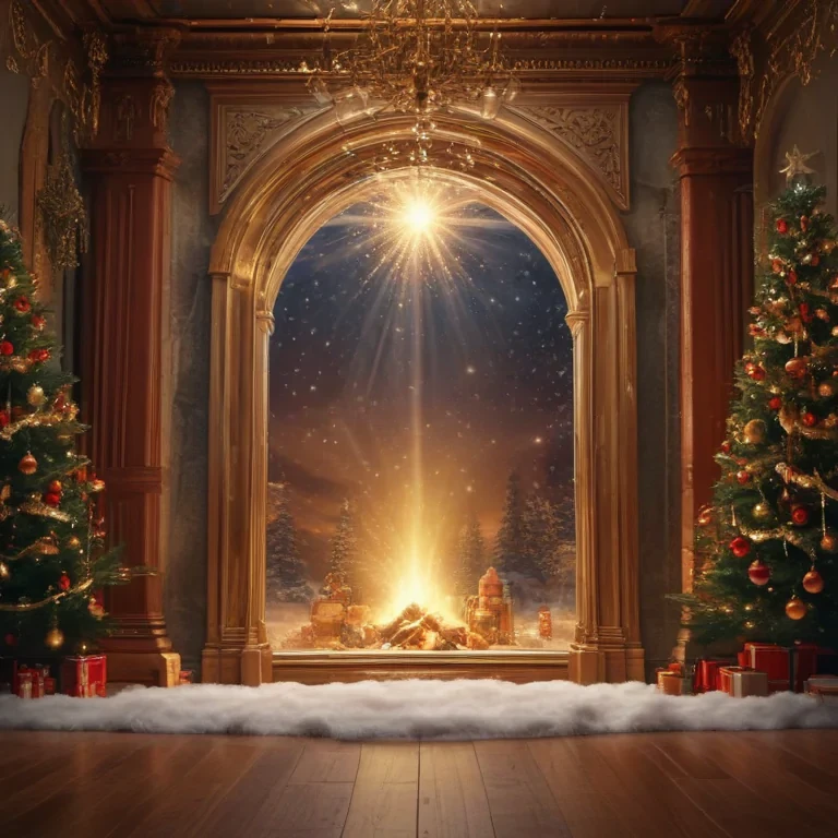christmas background portrait