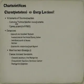 characteristics/energy level