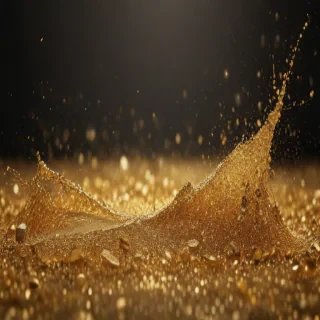 gold glitter png