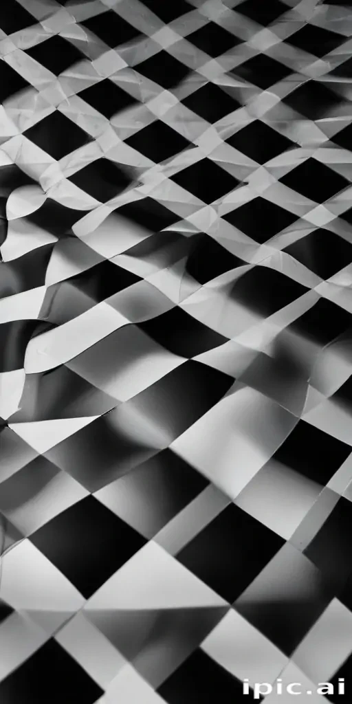 black and white checkered background