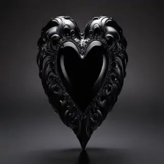 black heart pic