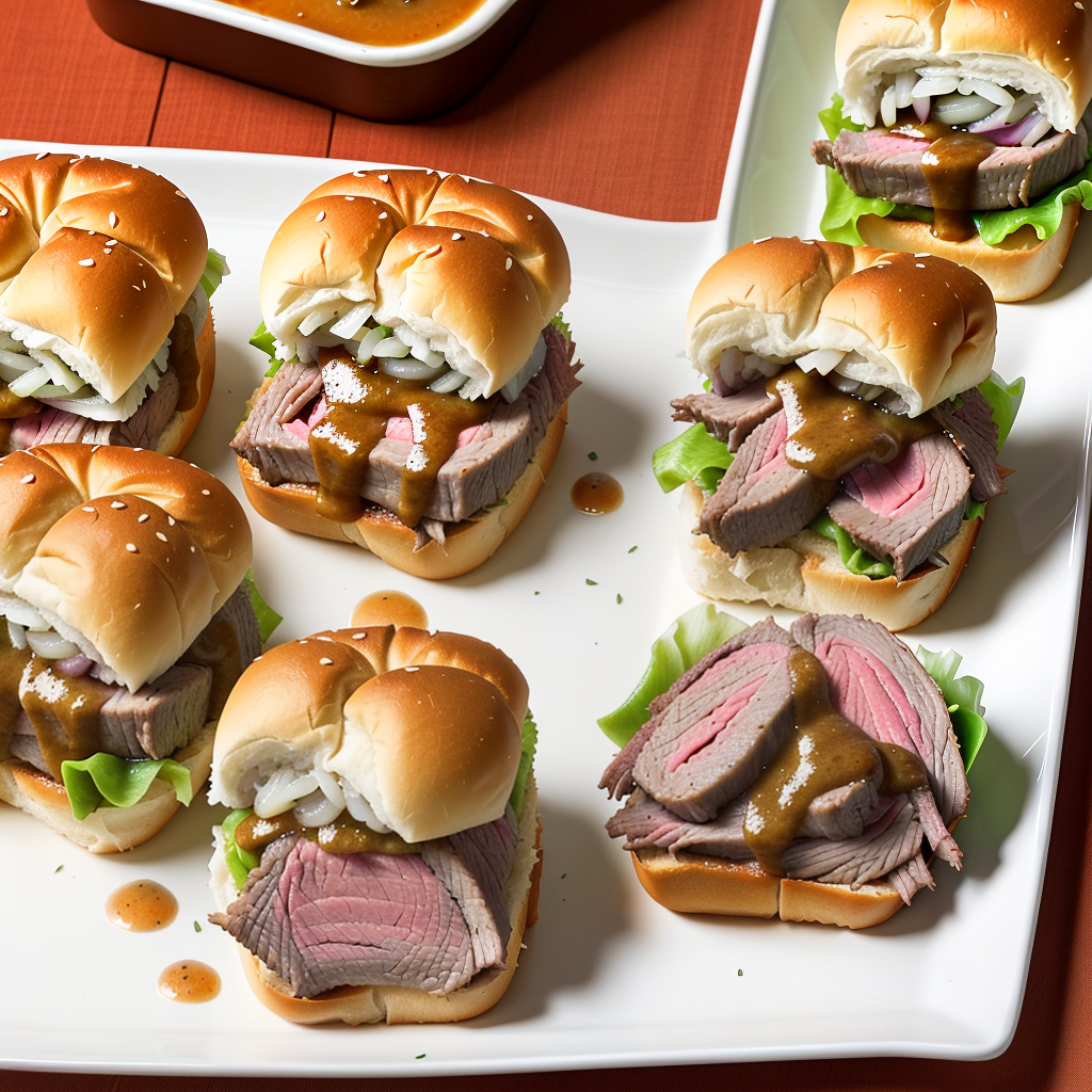 hawaiian roll roast beef sliders with au jus