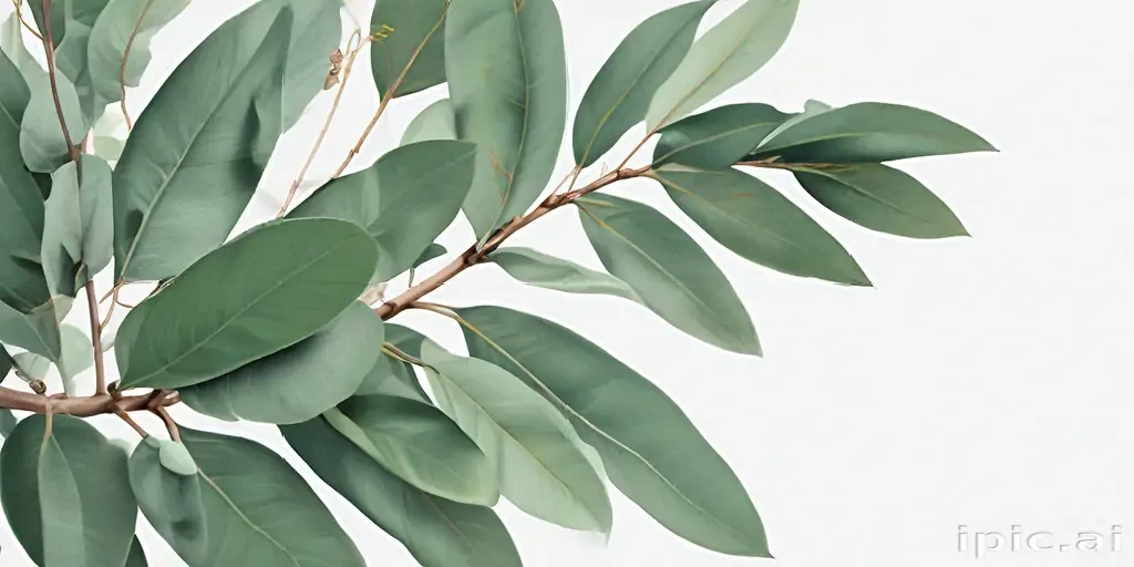 eucalyptus clipart black and white