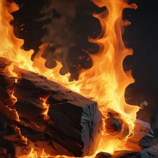 background with fire