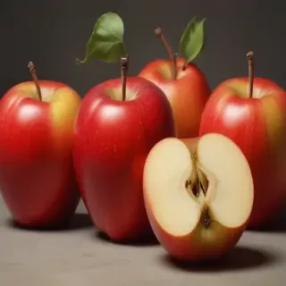 drawn apples