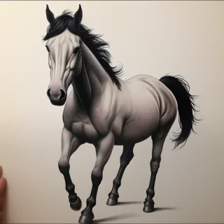 horse image for drawing