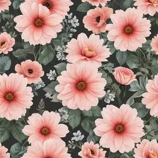 aesthetic flowers transparent background