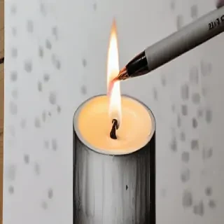 candle drawing
