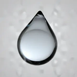 transparent water drop