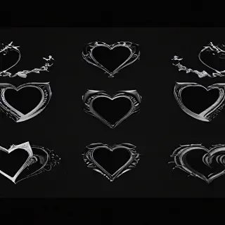 black heart aesthetic