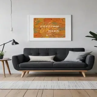 mockup wall art