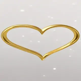 gold heart png