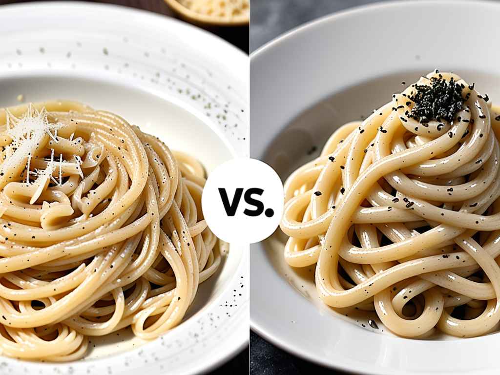 cacio e pepe vs alfredo