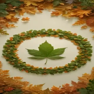 leaf circle