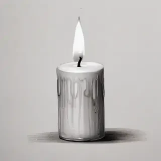 candle drawing