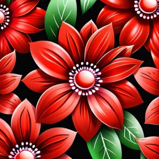 red flower bg