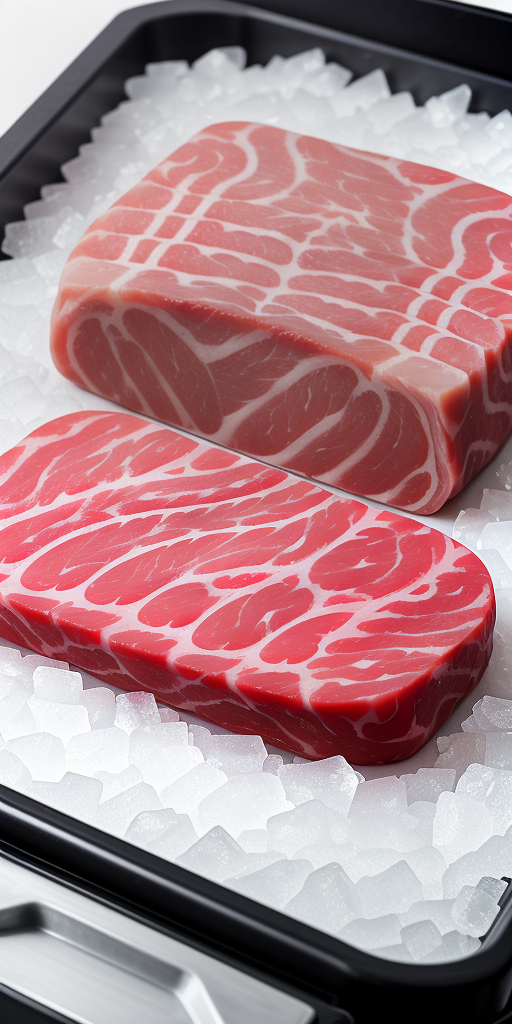 does frozen meat weigh more