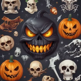 halloween stickers png