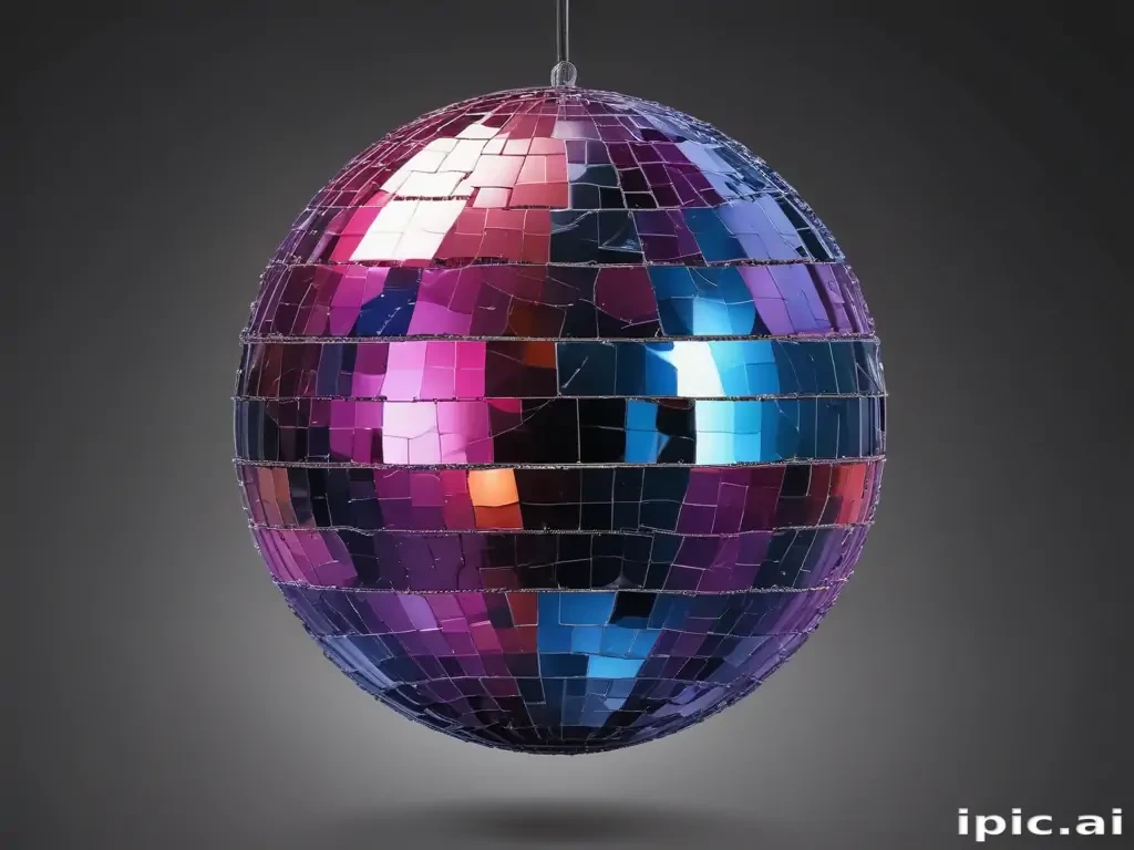transparent background disco ball png