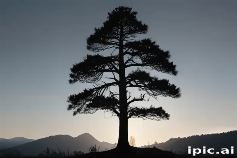 pine tree silhouette png