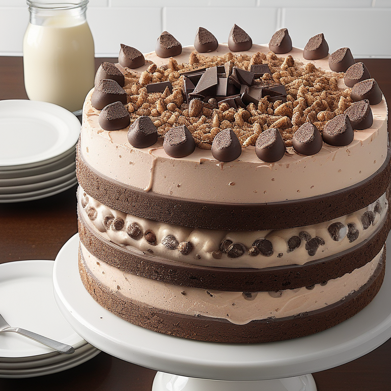 chocolate crunch ice cream cake