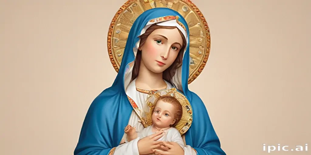 virgin mary clip art